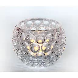 Свічник скляний Yiwu Crystal Glow D-8/5 см 10.5см (83000038/1-YBCG-38/1) - мініатюра 2
