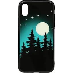 Чохол-накладка Toto Night Light Print Glass Case Apple iPhone XS Max Full Moon