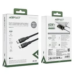 Кабель Acefast C8-03 USB-C to USB-C charging data cable чорний - мініатюра 2