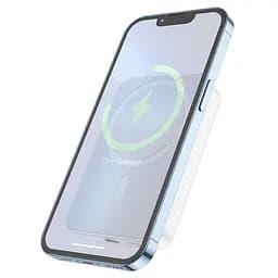 Магнітний повербанк Borofone BJ25 Plus Reach magnetic wireless power bank (10000mAh) білий - мініатюра 3