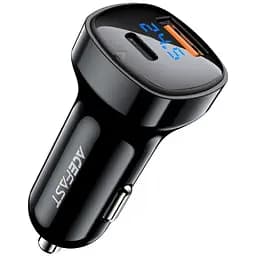 Автозарядка Acefast 2xUSB 66W (USB-C + USB-A) B4 with digital display (6974316280392) - мініатюра 5