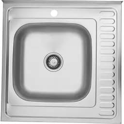 Кухонная мойка Kroner KRP Satin - 6060L (0,6 мм) (CV022823)
