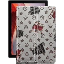 Чохол StatusCASE з екошкіри для планшету Microsoft Surface Pro 7 Plus Луі-Вітон-білий