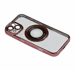 Магнитный чехол XON PhoneCase Magnetic для iPhone 14 (PCMC1114100P 8215) Розовый/Прозрачный