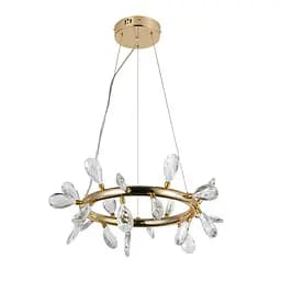 Люстра стельова LED Levistella 7856601-21 (500)FGD+CL, 20W, золото, метал + скло, сучасний стиль