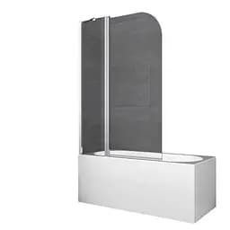 Шторки скляні на ванну Koer SR BS03-95x140-TR-01 прозоре скло 6 мм, хром KR5402, Універсальна, прозорий, хром