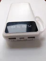 Power Bank 20000 mAh павербанк з екраном LVR 015 White (17553) - мініатюра 4