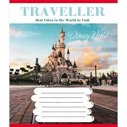 Зошит загальний "Туристичні місця" 096-630015K-4 в клітинку, 96 аркушів