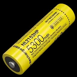 Аккумулятор Li-Ion 21700 Nitecore NL2153HP 3.6V 5300mAh защищенный (Желтый)