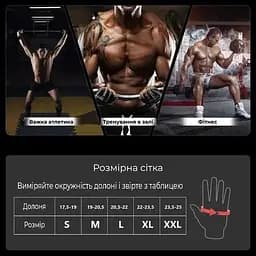 Рукавички для фітнесу MAD MAX Signature MFG 880, Black/Grey/Yellow - M - мініатюра 4