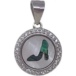 Срібна підвіска TOP Silver з фіанітами. 540245Б