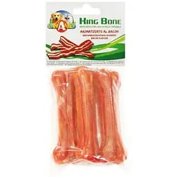 Ласощі для собак кістка зі смаком бекону 13 см Croci King Bone Bacon 3 шт/уп