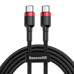 Кабель Baseus Cafule Cable Type-C to Type-C PD2.0 60W 20V 3A 2m CATKLF-H91 Black-Red