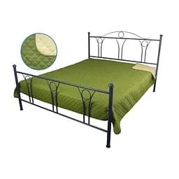 Покривало Руно Ромб, з ультрозвуковою стібкою, 240х212 см, зелений (329.52У_ЗС ромб)