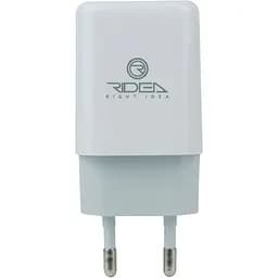 Сетевое зарядное устройство Ridea RW-11011 Element Auto-ID USB - microUSB 2.1 A White