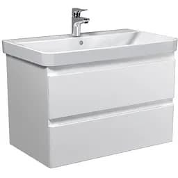 Тумба Мойдодир Unik 80-A Білий з умивальником Vivace 80 Білий
