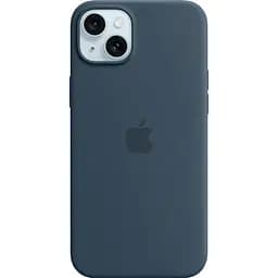Чехол Silicone Case with MagSafe для Apple iPhone 15 Plus Storm Blue ААА [94558]