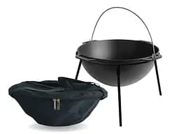 Казан чавунний азіатський 15 л з чохлом та підставкою