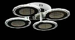 Люстра стельова LED Splendid Ray LK28964/4, 92W, хром, білий, сучасний стиль з пультом, димер, 51см