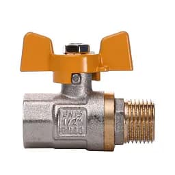 Кран кульовий прямий Q Professional 1/2″ ЗВ ЖБ PN40 QP152 - мініатюра 2