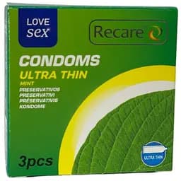 Презервативи Recare Ultra Thin mint 3 шт.  з ароматом м'яти (ROZ6501053498)