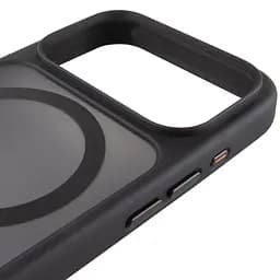 TPU+PC чохол Metal Buttons with MagSafe для Apple iPhone 17 Pro (6.3") Чорний / Black - мініатюра 4