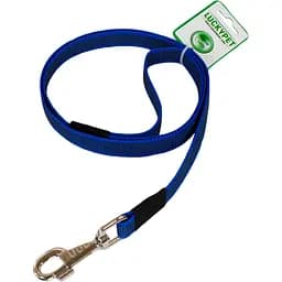 Поводок капроновый Lucky Pet, прорезиненный, 120х2 см, синий