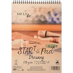 Альбом для рисунку на спіралі SM-LT Art STAR T А4 170г/м2 20л