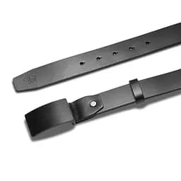 Ремінь чоловічий шкіряний Semi Line Black (P8233-0 XL) - мініатюра 3