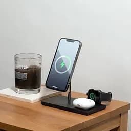 Бездротовий зарядний пристрій Native Union Snap 3 in 1 Magnetic Wireless Charger Black (SNAP-3IN1-BLK-EU) - мініатюра 7