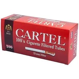 Гільзи для цигарок Cartel Tubes Red 25 мм 200 шт.
