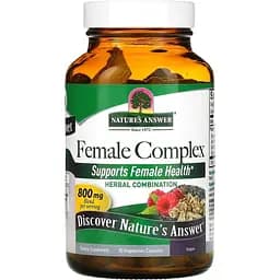 Жіночий трав'яний комплекс Nature's Answer Female Complex Herbal Combination 800 мг 90 вегетаріанських капсул