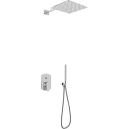 Душова система Kohlman Foxal 40 chrome + BOX прихованого монтажу QW210FQ40, Хром