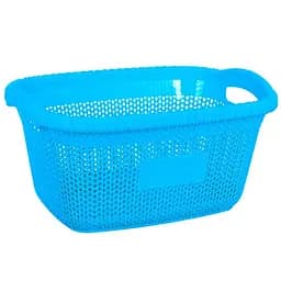 Кошик для білизни Violet House Віолетта Blue, 28 л, блакитний (1003 Віолетта BLUE б/кр. 28 л)