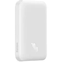 Павербанк BASEUS Magnetic Mini Wireless 20000 mAh 20W с беспроводной зарядкой Qi 15W Белый