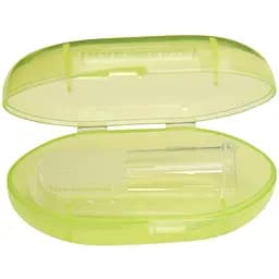 Зубна щітка-масажер з контейнером Baby Team салатова (7200)