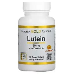 Лютеин с зеаксантином California Gold Nutrition Lutein with Zeaxanthin 120 вегетарианских капсул