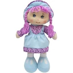 Лялька м'яка Devilon 36 см у блакитній сукні (860814)