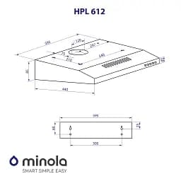 Витяжка плоска Minola HPL 612 IV - мініатюра 11