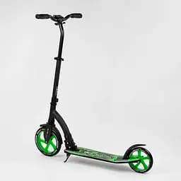 Самокат Best Scooter 89х52х90 см Чорно-зелений 000231487 - мініатюра 6
