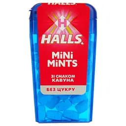 Льодяники Halls mini mints кавун 12 г (770124)