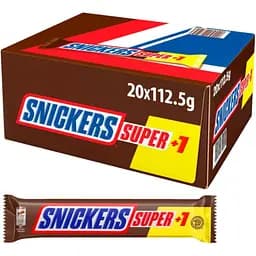 Батончик Snickers Super +1 з арахісом 2.24 кг (112 г х 20 шт.) - мініатюра 3