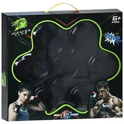 Боксерский набор MS 4643 с 6 мишенями, аккумулятором, подсветкой, Bluetooth и перчатками, белый