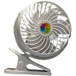 Вентилятор Mini Fan з акумулятором на прищіпці білий (2628-10)