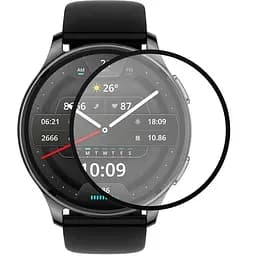 Полимерная пленка 3D (full glue) (тех.пак) для Xiaomi Amazfit Pop 3R Черный