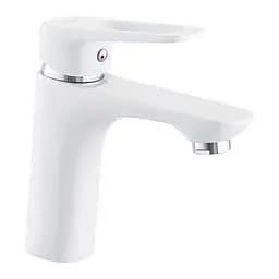 Змішувач для умивальника Mixxus Nevada 001 Nut white MI5798 Білий матовий