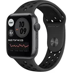 Apple Watch Nike Series 6 GPS 44mm Space Gray Aluminum Case w. Anthracite/Black Nike Sport B. (MG173)