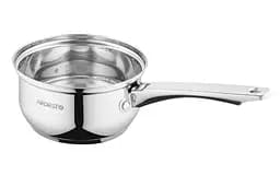 Ківш Ardesto Gemini Gourmet, зі скляною кришкою, нержавіюча сталь, 1 л (AR1910GSS) - мініатюра 2