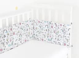 Бортики в дитяче ліжечко 30x120 UNICORN, блакитний (WeltBed_UnicornSweet_30x120) - мініатюра 3
