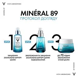 Насичений крем для сухої шкіри Vichy Mineral 89 Rich 72H Moisture Boosting Cream 50 мл - мініатюра 7